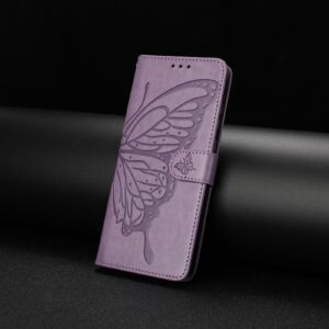 Pattern Samsung Galaxy A13 4G Butterfly Flutter Embossed Θήκη Βιβλίο - Purple