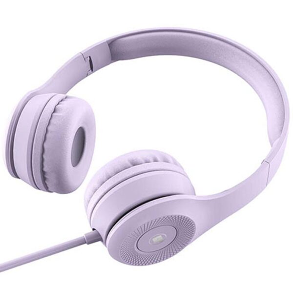 Lamtech On-Ear Ενσύρματα Ακουστικά με Βύσμα 3.5mm και Μικρόφωνο Μωβ