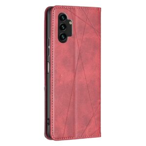 Binfen Color Samsung Galaxy A13 4G Prismatic Invisible Magnetic Θήκη Βιβλίο - Red