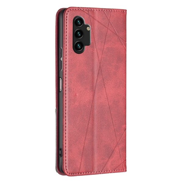 Binfen Color Samsung Galaxy A13 4G Prismatic Invisible Magnetic Θήκη Βιβλίο - Red