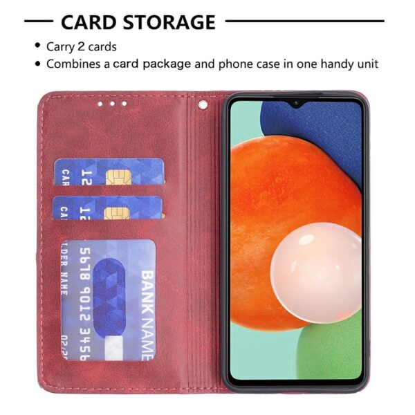 Binfen Color Samsung Galaxy A13 4G Prismatic Invisible Magnetic Θήκη Βιβλίο - Red