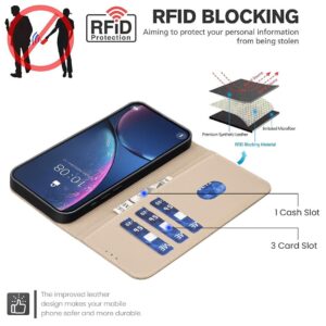 Binfen Color Xiaomi Redmi 14C 4G Geometric Pattern RFID Θήκη Βιβλίο - Beige