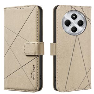 Binfen Color Xiaomi Redmi 14C 4G Geometric Pattern RFID Θήκη Βιβλίο - Beige