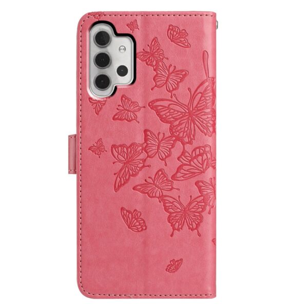 Pattern Samsung Galaxy A13 4G Butterfly Flutter Embossed Θήκη Βιβλίο - Pink