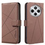 Binfen Color Xiaomi Redmi 14C 4G Geometric Pattern RFID Θήκη Βιβλίο - Brown