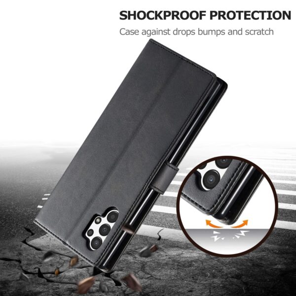 LC.IMEEKE Samsung Galaxy A13 4G Calf Texture Θήκη Βιβλίο - Black