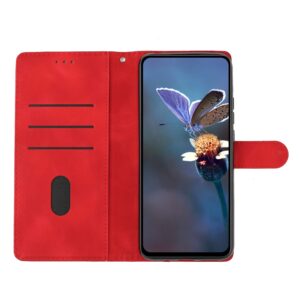 Pattern Xiaomi Redmi 14C 4G Flower Butterfly Embossing Θήκη Βιβλίο - Red