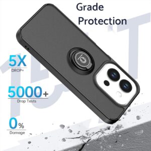 ENKAY Xiaomi Redmi 15C 4G / 5G / Poco C85 Q Shadow 1 Series with Ring Θήκη Σκληρή Φιμέ - Black