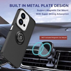 ENKAY Xiaomi Redmi 15C 4G / 5G / Poco C85 Q Shadow 1 Series with Ring Θήκη Σκληρή Φιμέ - Black