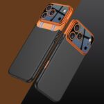 GKK iPhone 17 Pro Max Color Master Splicing Θήκη Σιλικόνης - Orange Black