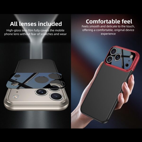 GKK iPhone 17 Pro Max Color Master Splicing Θήκη Σιλικόνης - Orange Black