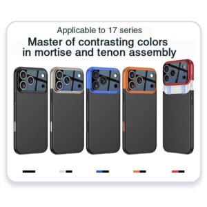 GKK iPhone 17 Pro Max Color Master Splicing Θήκη Σιλικόνης - Blue Black