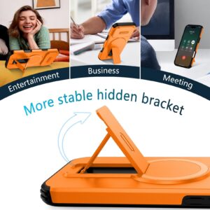 ENKAY iPhone 17 Pro Max MagSafe Sliding Camshield Holder Θήκη Σκληρή - Orange