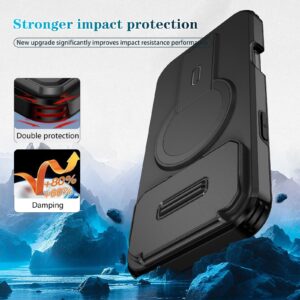 ENKAY iPhone 17 Pro Max MagSafe Sliding Camshield Holder Θήκη Σκληρή - Black