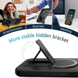 ENKAY iPhone 17 Pro Max MagSafe Sliding Camshield Holder Θήκη Σκληρή - Black