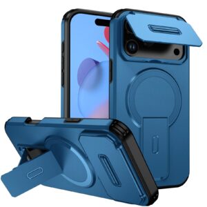 Enkay iPhone 17 Pro Max MagSafe Sliding Camshield Holder Θήκη Σκληρή - Blue