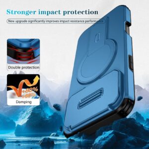 Enkay iPhone 17 Pro Max MagSafe Sliding Camshield Holder Θήκη Σκληρή - Blue