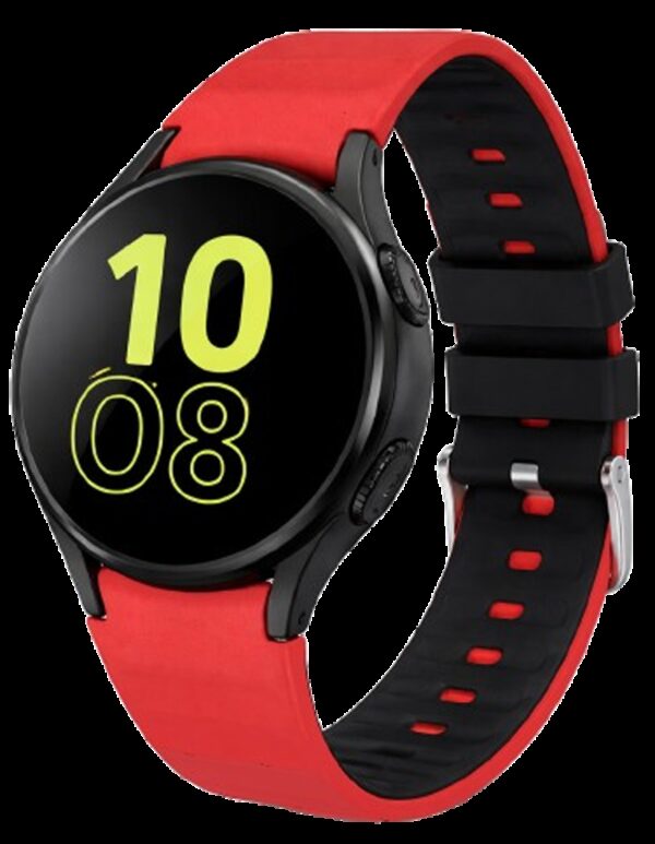 Λουράκι Samsung Galaxy Watch 6 / 5 / 4 Classic Silicone Solid Color - Red / Black