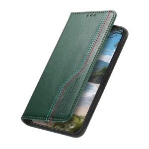 ENKAY Samsung Galaxy A16 4G / 5G Elastic Wristband Magnetic Suction Θήκη Βιβλίο - Green