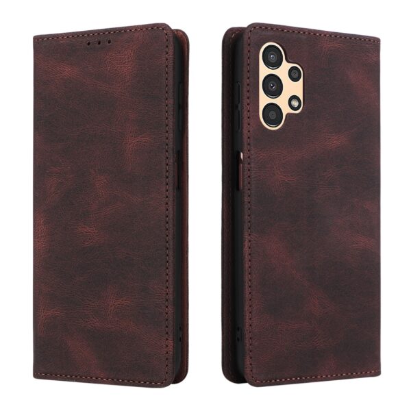 ENKAY Samsung Galaxy A13 4G Simple Suction Closure Θήκη Βιβλίο - Brown