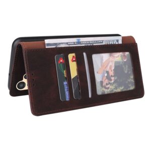 ENKAY Samsung Galaxy A13 4G Simple Suction Closure Θήκη Βιβλίο - Brown