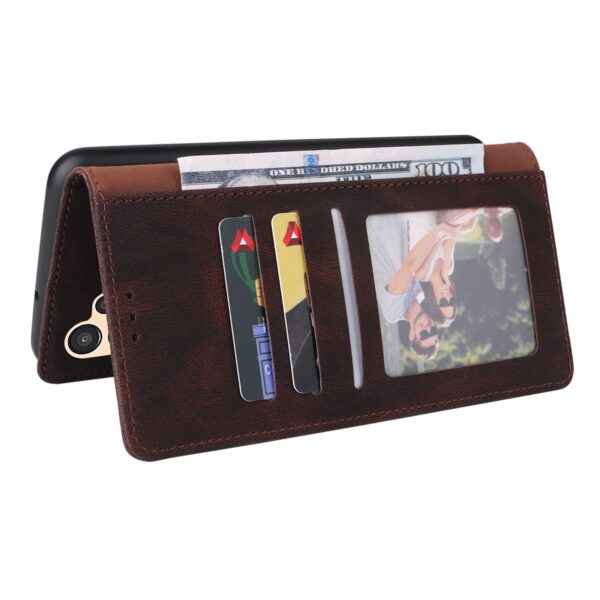 ENKAY Samsung Galaxy A13 4G Simple Suction Closure Θήκη Βιβλίο - Brown