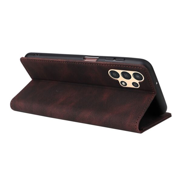 ENKAY Samsung Galaxy A13 4G Simple Suction Closure Θήκη Βιβλίο - Brown