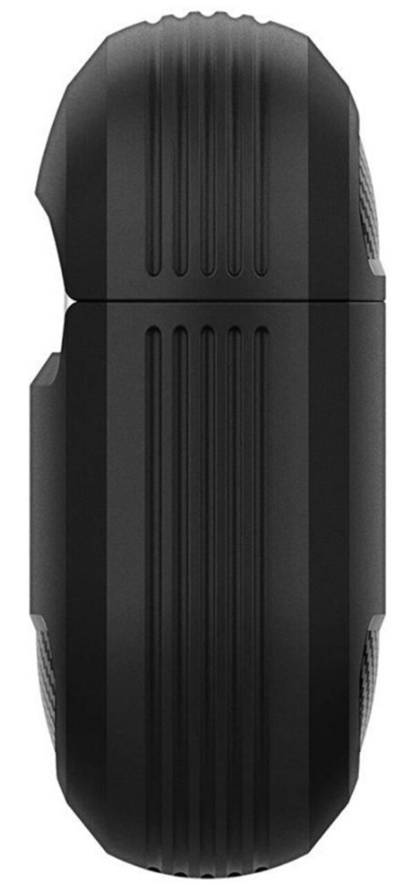 AirPods 3 Θήκη Σιλικόνης με Γάντζο Techsuit Carbon Silicone Case with Hook Black