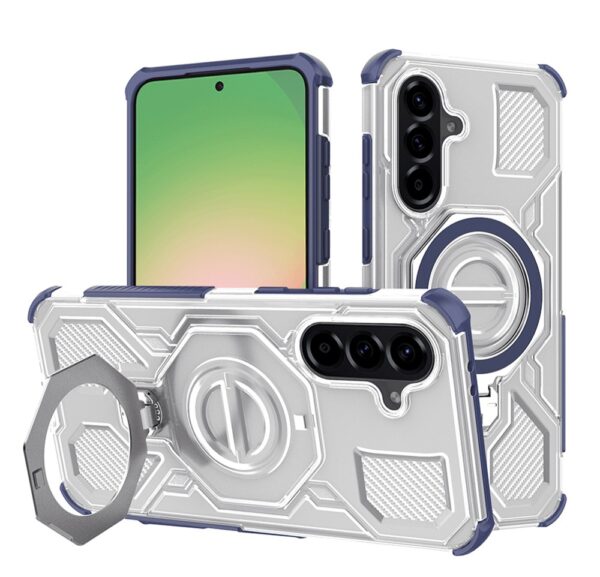 Techsuit Samsung A56 5G Carbon Shield Pro Θήκη Σκληρή Διάφανη - Blue