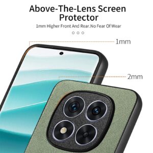 Fabric Xiaomi Redmi 14C 4G / Poco C75 Twill Θήκη Σιλικόνης - Green