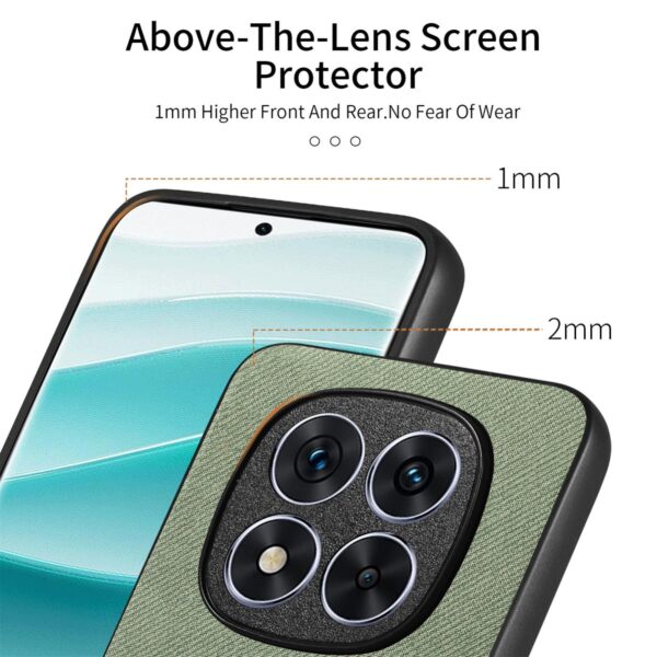 Fabric Xiaomi Redmi 14C 4G / Poco C75 Twill Θήκη Σιλικόνης - Green