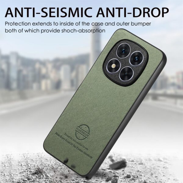 Fabric Xiaomi Redmi 14C 4G / Poco C75 Twill Θήκη Σιλικόνης - Green