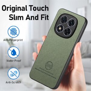 Fabric Xiaomi Redmi 14C 4G / Poco C75 Twill Θήκη Σιλικόνης - Green