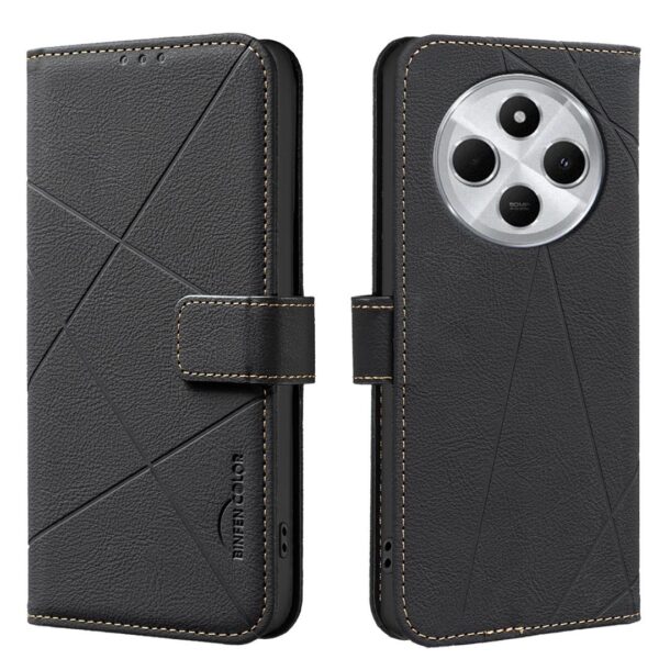 Binfen Color Xiaomi Redmi 14C 4G Geometric Pattern RFID Θήκη Βιβλίο - Black Binfen Color Xiaomi Redmi 14C 4G Geometric Pattern RFID Θήκη Βιβλίο - Black