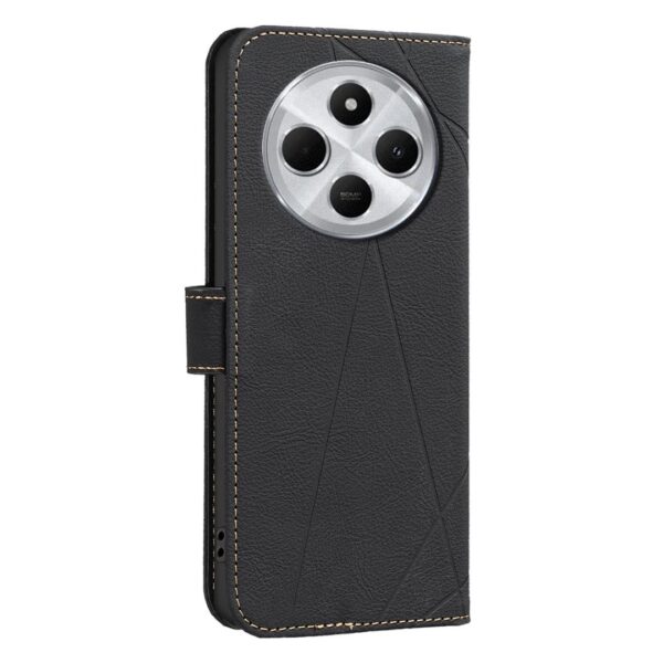 Binfen Color Xiaomi Redmi 14C 4G Geometric Pattern RFID Θήκη Βιβλίο - Black