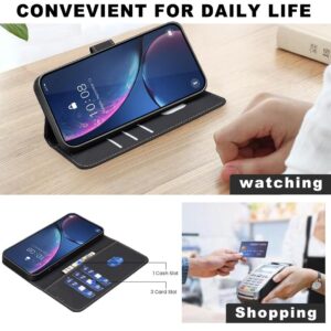 Binfen Color Xiaomi Redmi 14C 4G Geometric Pattern RFID Θήκη Βιβλίο - Black