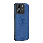 Enkay Xiaomi Redmi Note 14 5G Deer Head Cloth Skin All-inclusive Θήκη Σιλικόνης - Blue