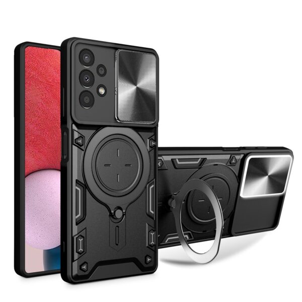 Butterfly Armor Samsung Galaxy A13 4G Sliding Camshield Magnetic Holder Θήκη Σκληρή - Black Butterfly Armor Samsung Galaxy A13 4G Sliding Camshield Magnetic Holder Θήκη Σκληρή - Black