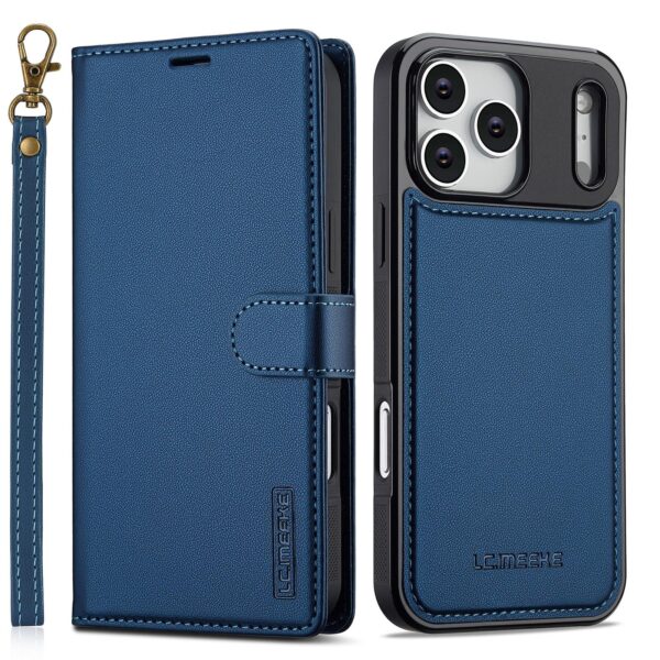 LC.IMEEKE iPhone 17 Pro Max L2 Series Detachable MagSafe Θήκη Βιβλίο - Blue