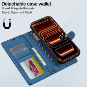 LC.IMEEKE iPhone 17 Pro Max L2 Series Detachable MagSafe Θήκη Βιβλίο - Blue