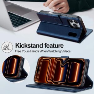 LC.IMEEKE iPhone 17 Pro Max L2 Series Detachable MagSafe Θήκη Βιβλίο - Blue