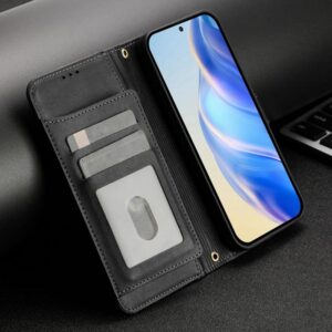 ENKAY iPhone 17 Pro Max Multi-Card Slots Zipper Wallet Θήκη Βιβλίο - Black
