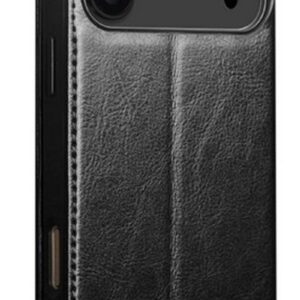 QIALINO iPhone 17 Pro Max Classic Genuine Leather Θήκη Βιβλίο - Black