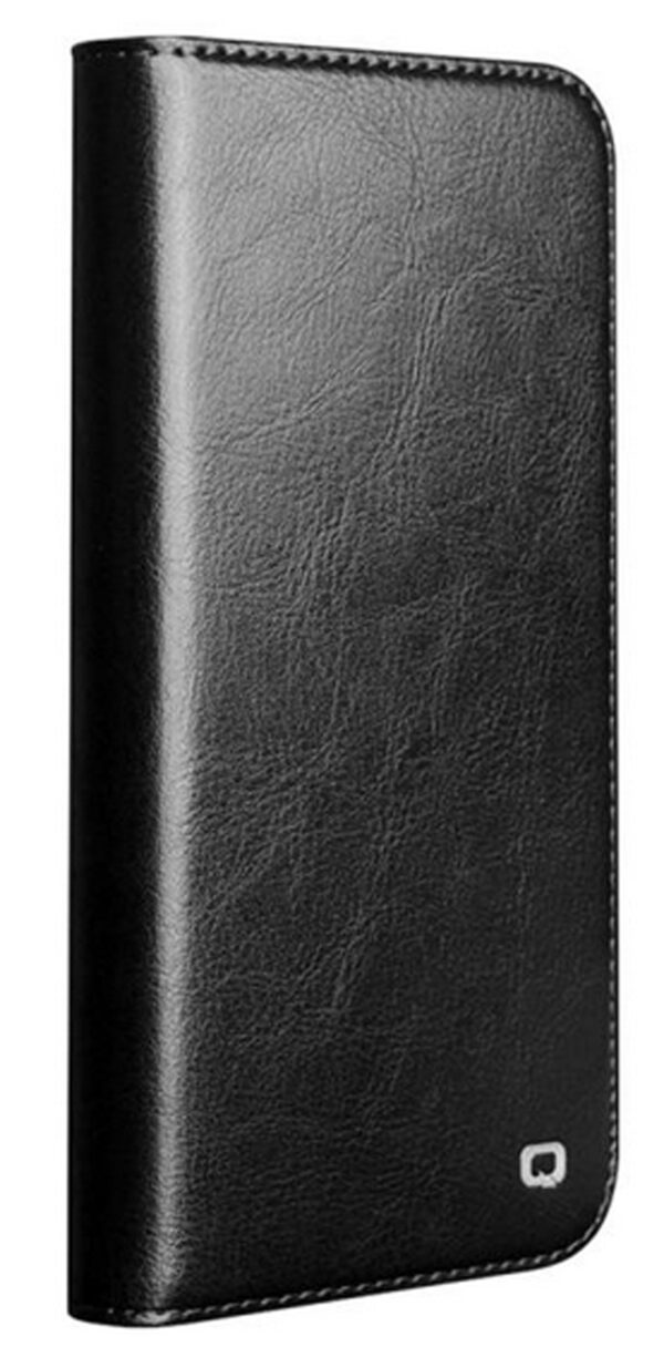 QIALINO iPhone 17 Pro Max Classic Genuine Leather Θήκη Βιβλίο - Black