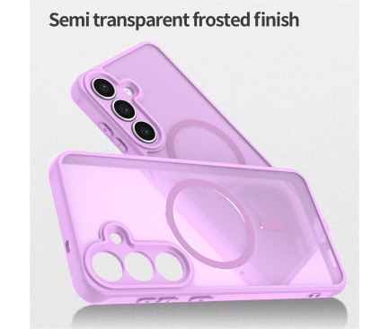 Techsuit Samsung Galaxy S25 FE MagSafe Halofrost II Θήκη Σκληρή Φιμέ - Pink