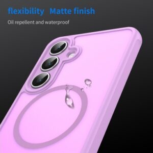 Techsuit Samsung Galaxy S25 FE MagSafe Halofrost II Θήκη Σκληρή Φιμέ - Pink