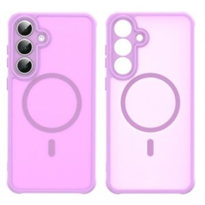 Techsuit Samsung Galaxy S25 FE MagSafe Halofrost II Θήκη Σκληρή Φιμέ - Pink