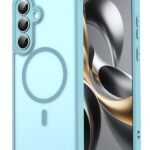 Techsuit Samsung Galaxy S25 FE MagSafe Halofrost II Θήκη Σκληρή Φιμέ - Mint Green