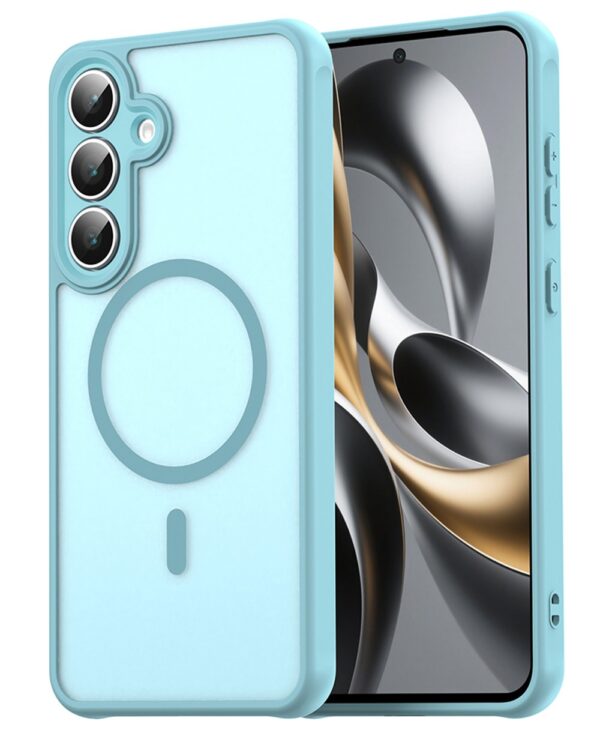 Techsuit Samsung Galaxy S25 FE MagSafe Halofrost II Θήκη Σκληρή Φιμέ - Mint Green