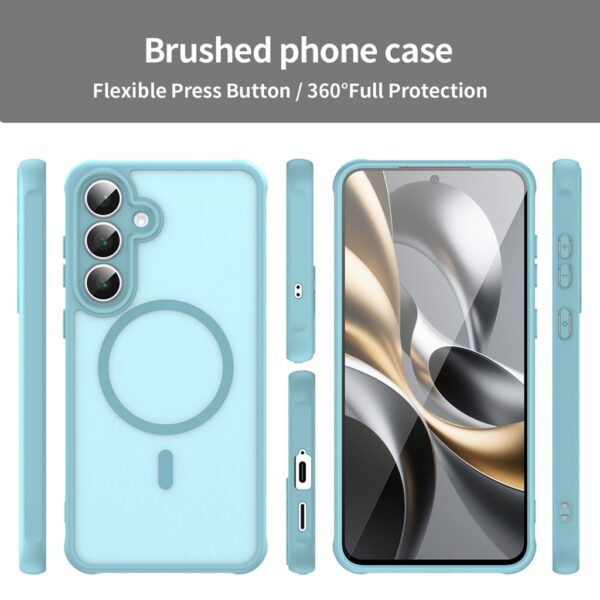 Techsuit Samsung Galaxy S25 FE MagSafe Halofrost II Θήκη Σκληρή Φιμέ - Mint Green